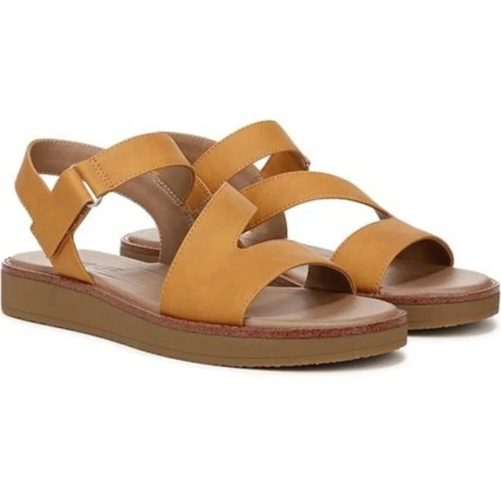 NIB LifeStride Women’s Waverly Sandal – Inca Gold, Size 8W